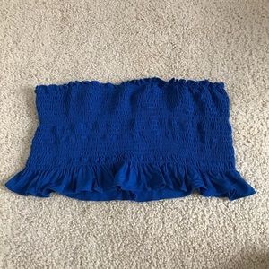 Forever 21 blue tube top